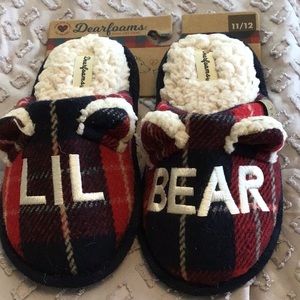 Dear foams Sherpa lined slippers